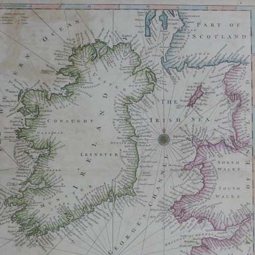 34 - Carington Bowles (Publisher); 'Bowles's new Topographical Chart of the English Channel....', 495mm x... 