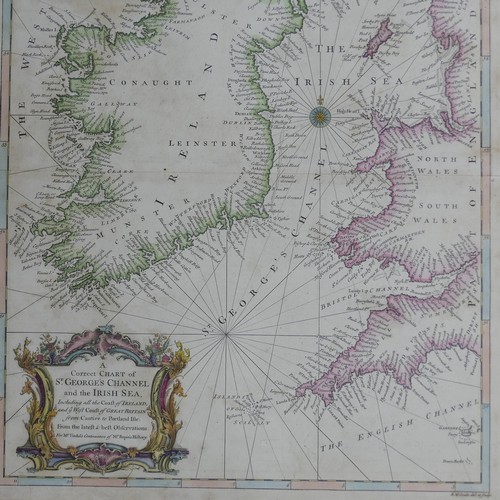 34 - Carington Bowles (Publisher); 'Bowles's new Topographical Chart of the English Channel....', 495mm x... 