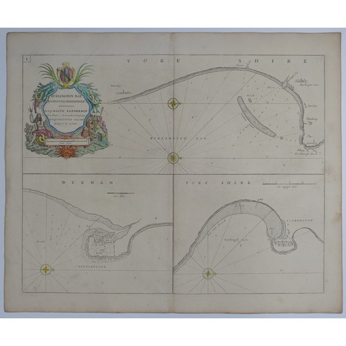 34 - Carington Bowles (Publisher); 'Bowles's new Topographical Chart of the English Channel....', 495mm x... 