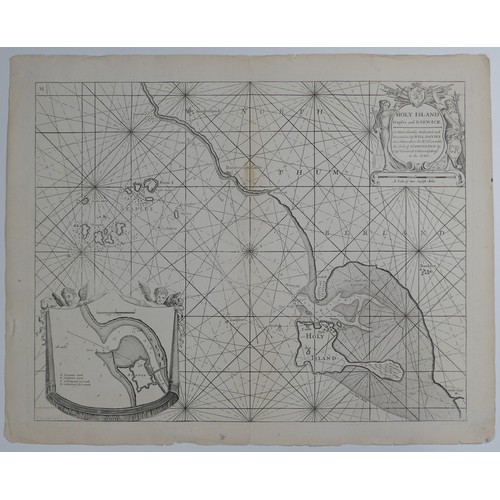 34 - Carington Bowles (Publisher); 'Bowles's new Topographical Chart of the English Channel....', 495mm x... 