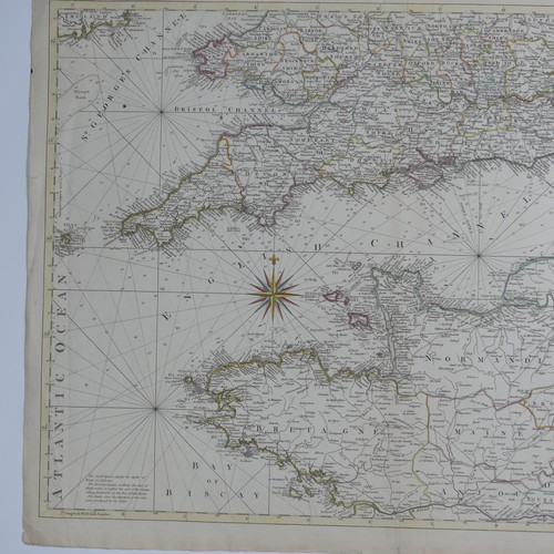 34 - Carington Bowles (Publisher); 'Bowles's new Topographical Chart of the English Channel....', 495mm x... 