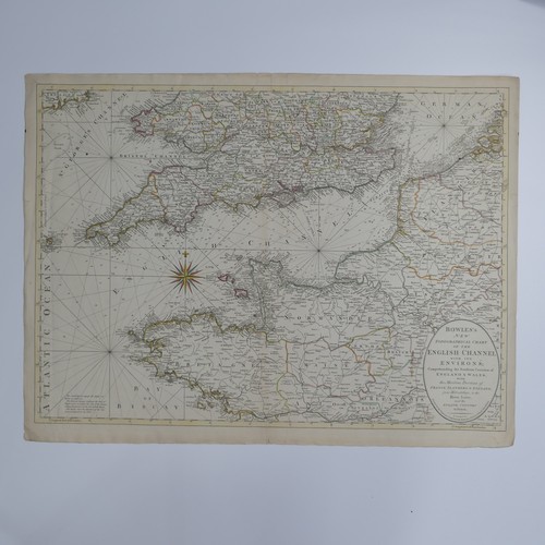 34 - Carington Bowles (Publisher); 'Bowles's new Topographical Chart of the English Channel....', 495mm x... 