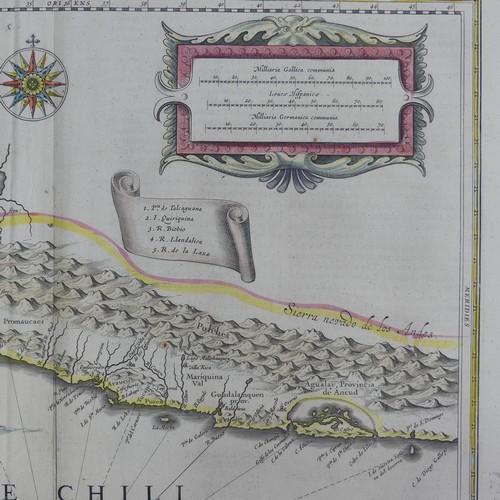 39 - Blaeu (Willem, Dutch, 1571-1638) 'Terra Firma et Novum Regnum Granatense et Popayan', a 17thC engrav... 