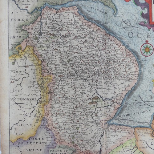 40 - British County Maps; Jansson (Joannes, Dutch, 1588-1664, also known as Janssonius); 'Lincolnia Comit... 