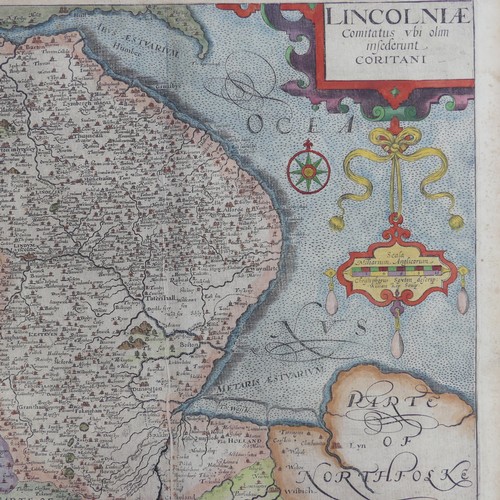 40 - British County Maps; Jansson (Joannes, Dutch, 1588-1664, also known as Janssonius); 'Lincolnia Comit... 