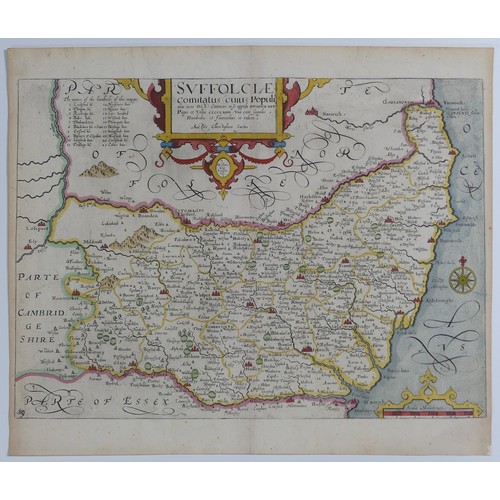 40 - British County Maps; Jansson (Joannes, Dutch, 1588-1664, also known as Janssonius); 'Lincolnia Comit... 