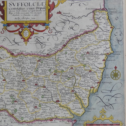 40 - British County Maps; Jansson (Joannes, Dutch, 1588-1664, also known as Janssonius); 'Lincolnia Comit... 