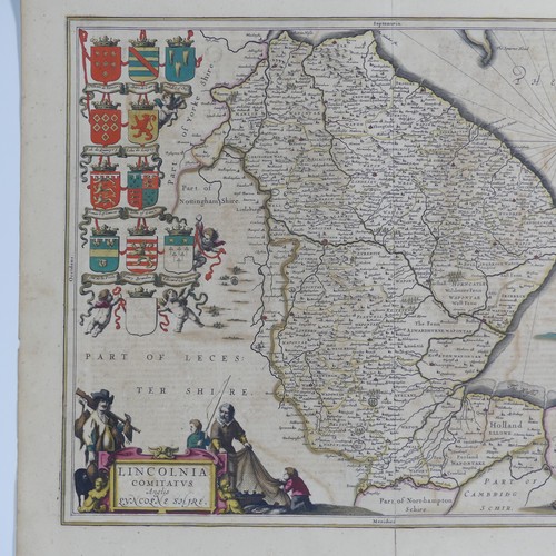 40 - British County Maps; Jansson (Joannes, Dutch, 1588-1664, also known as Janssonius); 'Lincolnia Comit... 