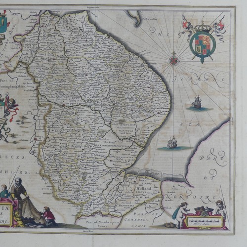 40 - British County Maps; Jansson (Joannes, Dutch, 1588-1664, also known as Janssonius); 'Lincolnia Comit... 