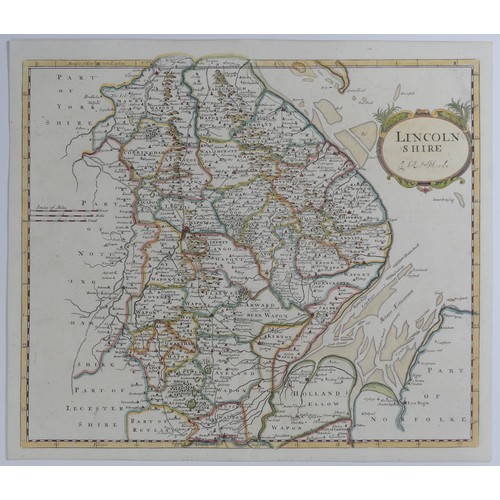 40 - British County Maps; Jansson (Joannes, Dutch, 1588-1664, also known as Janssonius); 'Lincolnia Comit... 