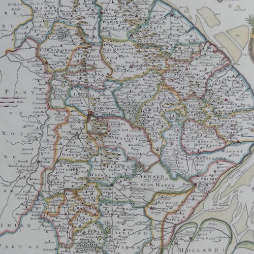 40 - British County Maps; Jansson (Joannes, Dutch, 1588-1664, also known as Janssonius); 'Lincolnia Comit... 