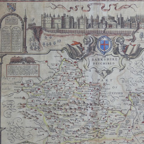 26 - Speed (John, (1552-1629); 'Barkshire Described'; a double page engraved map of the county with view ... 