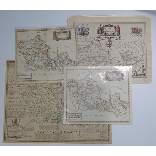 26 - Speed (John, (1552-1629); 'Barkshire Described'; a double page engraved map of the county with view ... 