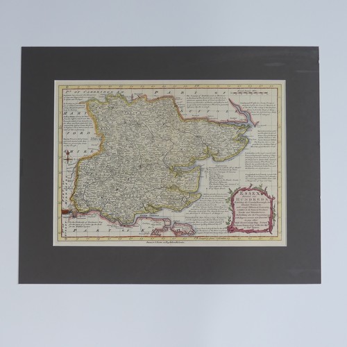 27 - British County Maps; Essex, including, Blaeu 'Essexia Comitatus, c.1660's, with contemporary hand co... 