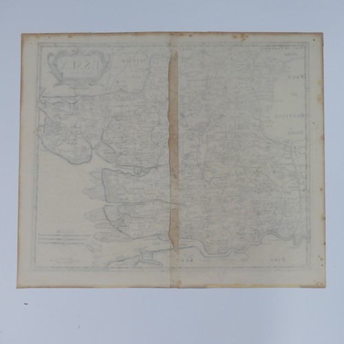 27 - British County Maps; Essex, including, Blaeu 'Essexia Comitatus, c.1660's, with contemporary hand co... 