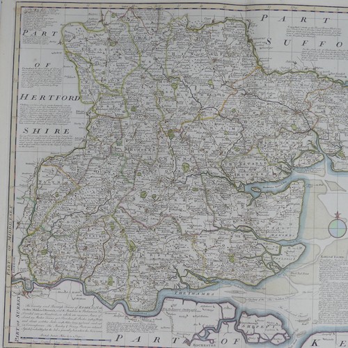 27 - British County Maps; Essex, including, Blaeu 'Essexia Comitatus, c.1660's, with contemporary hand co... 