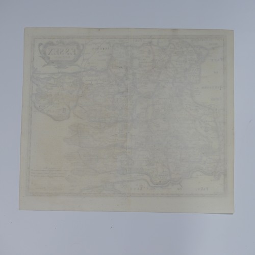 27 - British County Maps; Essex, including, Blaeu 'Essexia Comitatus, c.1660's, with contemporary hand co... 