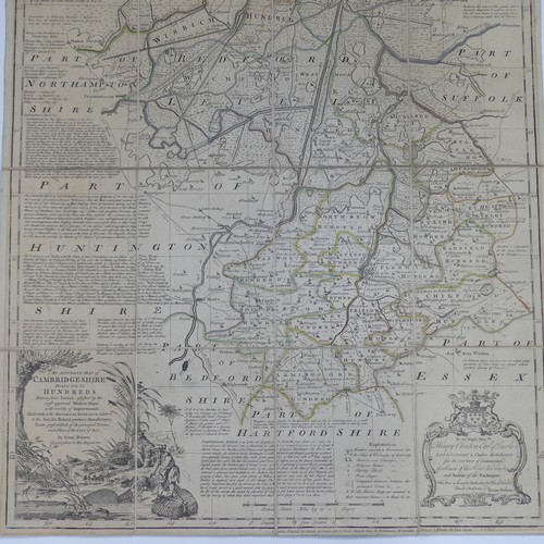 24 - Bowen (Emanuel); A collection of nine mid 18thC County Maps, 'divided into its Hundreds', including ... 