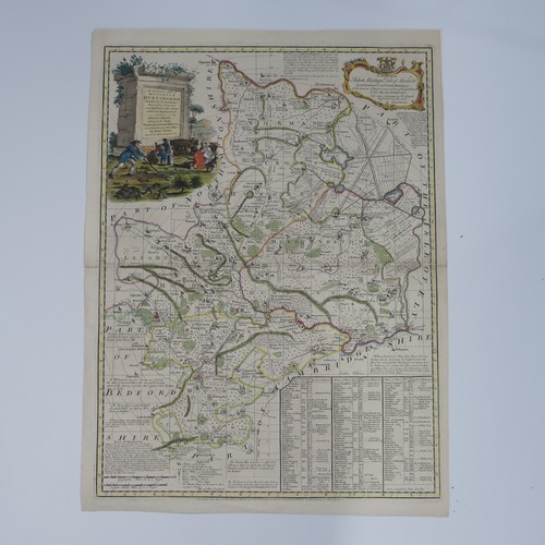 24 - Bowen (Emanuel); A collection of nine mid 18thC County Maps, 'divided into its Hundreds', including ... 