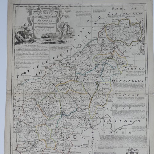 24 - Bowen (Emanuel); A collection of nine mid 18thC County Maps, 'divided into its Hundreds', including ... 