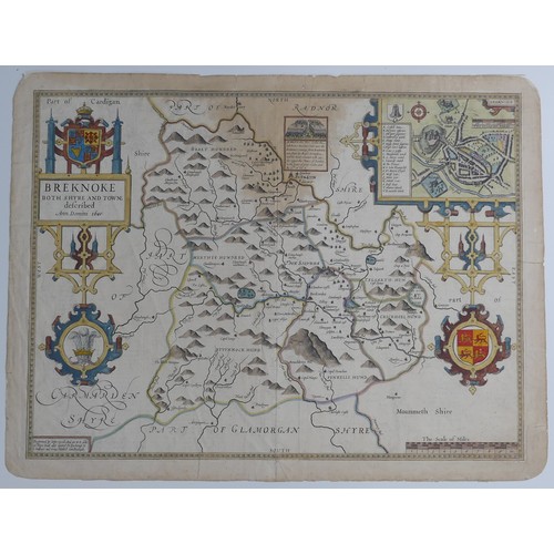 43 - British County Maps, Wales, including; Speed (John); 'Breknoke both Shyre and Towne described', John... 