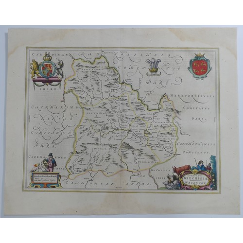 43 - British County Maps, Wales, including; Speed (John); 'Breknoke both Shyre and Towne described', John... 