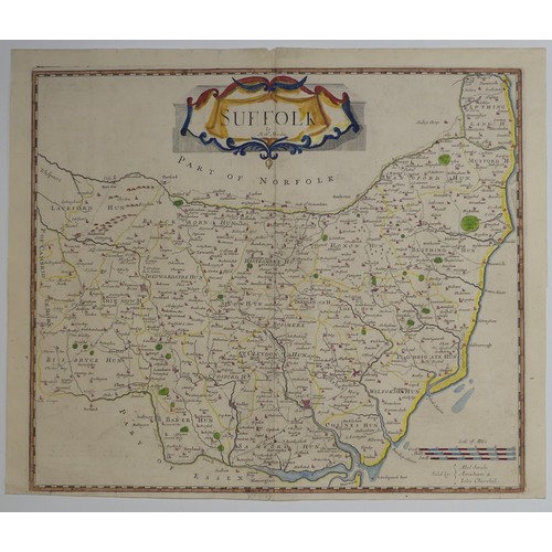 48 - British County Maps; Sussex, including two copies of Kip after Norden 'Sussexia', from Camden's 1637... 