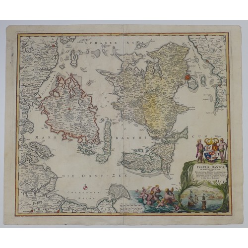 47 - Homann (Johann Baptist, heirs of), 'Regni Daniae...', an early 18thC engraved map of Denmark, with c... 