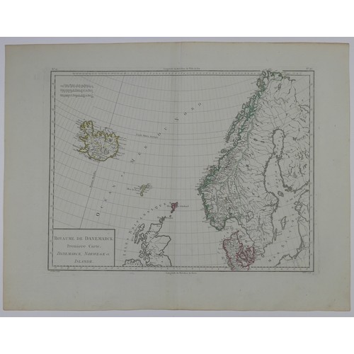 47 - Homann (Johann Baptist, heirs of), 'Regni Daniae...', an early 18thC engraved map of Denmark, with c... 