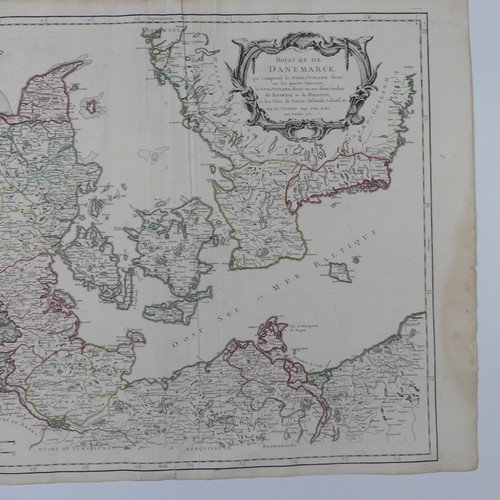 47 - Homann (Johann Baptist, heirs of), 'Regni Daniae...', an early 18thC engraved map of Denmark, with c... 