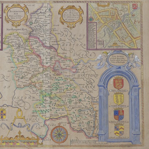 49 - Speed (John); 'Buckingham bth Shyre and Shire Towne describ.', published Henry Overton, circa 1720, ... 