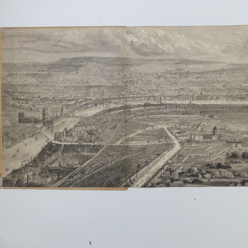 45 - An engraved panorama of 'London from the South Side of the Thames', from the Supplement to the Illus... 