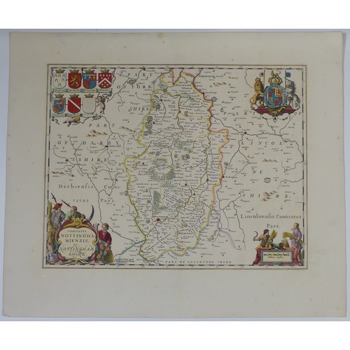 42 - British County Maps; including Speed (John); 'Leicester both Countye and Citie described', Thomas Ba... 