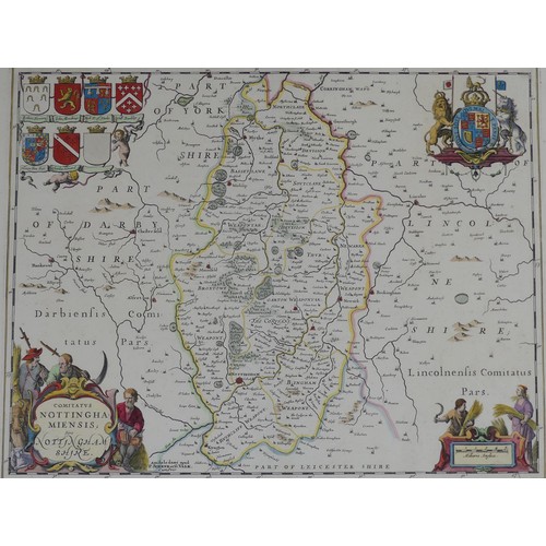 42 - British County Maps; including Speed (John); 'Leicester both Countye and Citie described', Thomas Ba... 