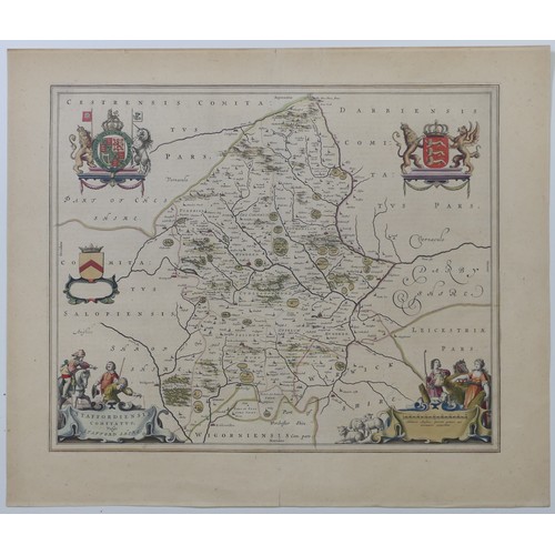 42 - British County Maps; including Speed (John); 'Leicester both Countye and Citie described', Thomas Ba... 