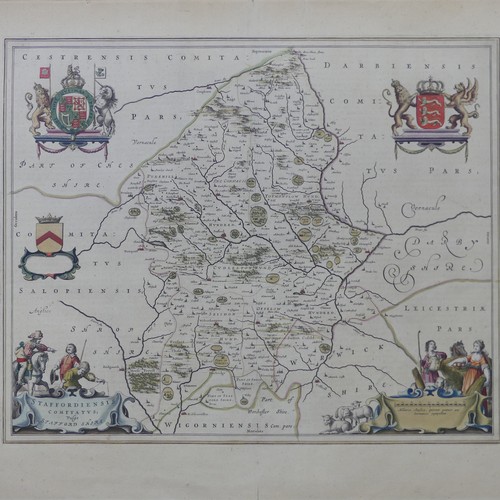 42 - British County Maps; including Speed (John); 'Leicester both Countye and Citie described', Thomas Ba... 