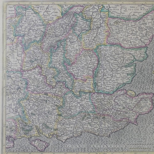 63 - Mercator (Gerald, Dutch 1512-1594); 'Warwicum, Northhamtonia, Huntingdonia, Cantabrigia, Suffolcia, ... 