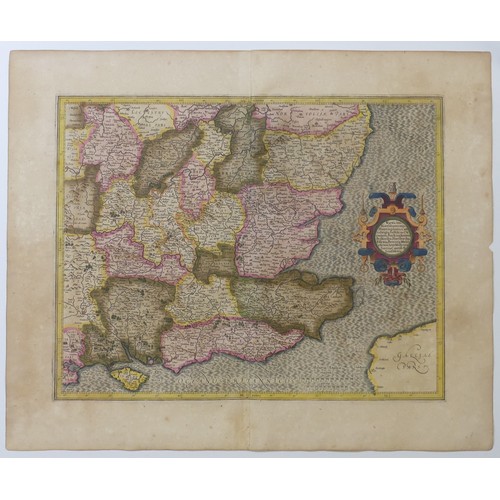 63 - Mercator (Gerald, Dutch 1512-1594); 'Warwicum, Northhamtonia, Huntingdonia, Cantabrigia, Suffolcia, ... 