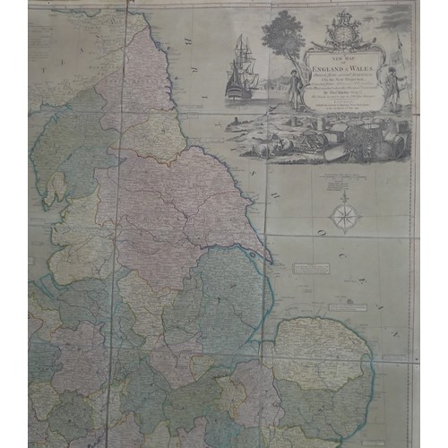 74 - Kitchin (Thomas); 'A New Map of England & Wales. Drawn from Several Surveys &c. on a New Pro... 