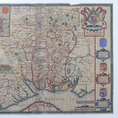 59 - Speed (John); 'Hantshire described and devided', John Sudbury & George Humble, c.1627, hand-colo... 