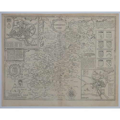 58 - British County Maps; including Blaeu (Johannes (Joan) Dutch 1596-1673); 'Episcopatus Dunelmensis Vul... 