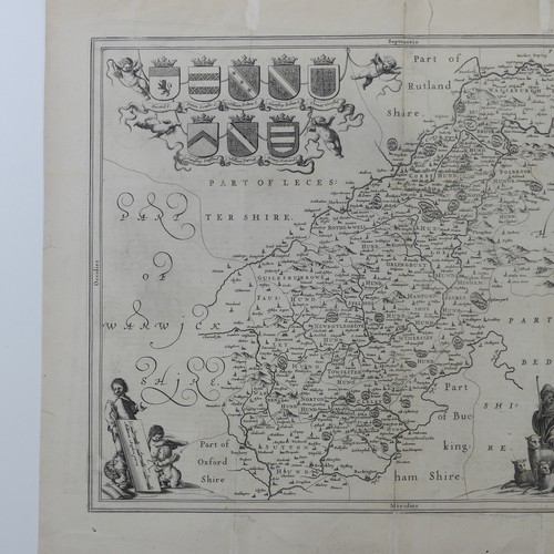 58 - British County Maps; including Blaeu (Johannes (Joan) Dutch 1596-1673); 'Episcopatus Dunelmensis Vul... 