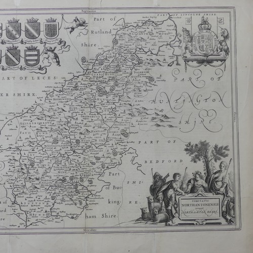 58 - British County Maps; including Blaeu (Johannes (Joan) Dutch 1596-1673); 'Episcopatus Dunelmensis Vul... 