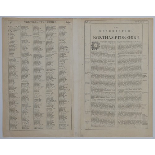 58 - British County Maps; including Blaeu (Johannes (Joan) Dutch 1596-1673); 'Episcopatus Dunelmensis Vul... 