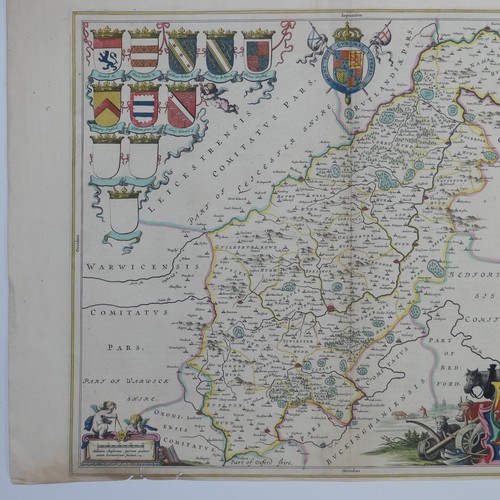 58 - British County Maps; including Blaeu (Johannes (Joan) Dutch 1596-1673); 'Episcopatus Dunelmensis Vul... 