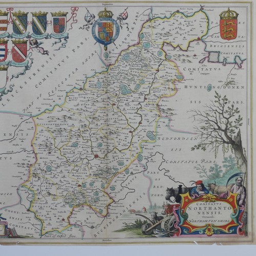 58 - British County Maps; including Blaeu (Johannes (Joan) Dutch 1596-1673); 'Episcopatus Dunelmensis Vul... 