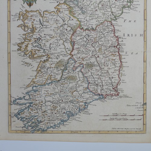 57 - Homann (Johann Baptist, heirs of); 'Hiberniae Regnum....', an early 18th map of Ireland, with contem... 