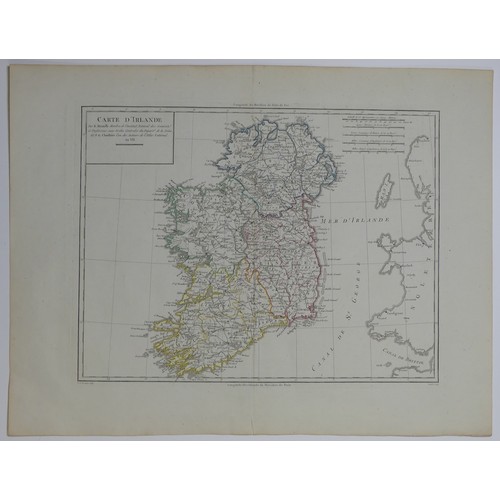 57 - Homann (Johann Baptist, heirs of); 'Hiberniae Regnum....', an early 18th map of Ireland, with contem... 