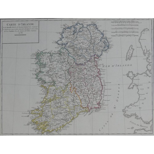 57 - Homann (Johann Baptist, heirs of); 'Hiberniae Regnum....', an early 18th map of Ireland, with contem... 