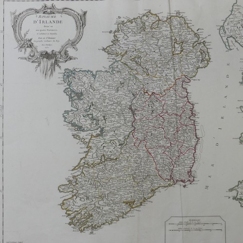 57 - Homann (Johann Baptist, heirs of); 'Hiberniae Regnum....', an early 18th map of Ireland, with contem... 